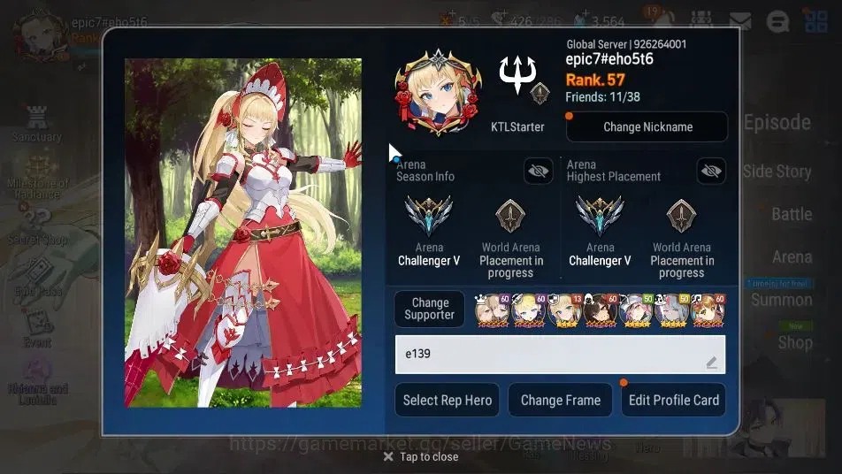 Epic Seven Accounts GLOBAL Unverif|10 ML(RNL,LOTScales,BW ISeria,Etc)+ image 2