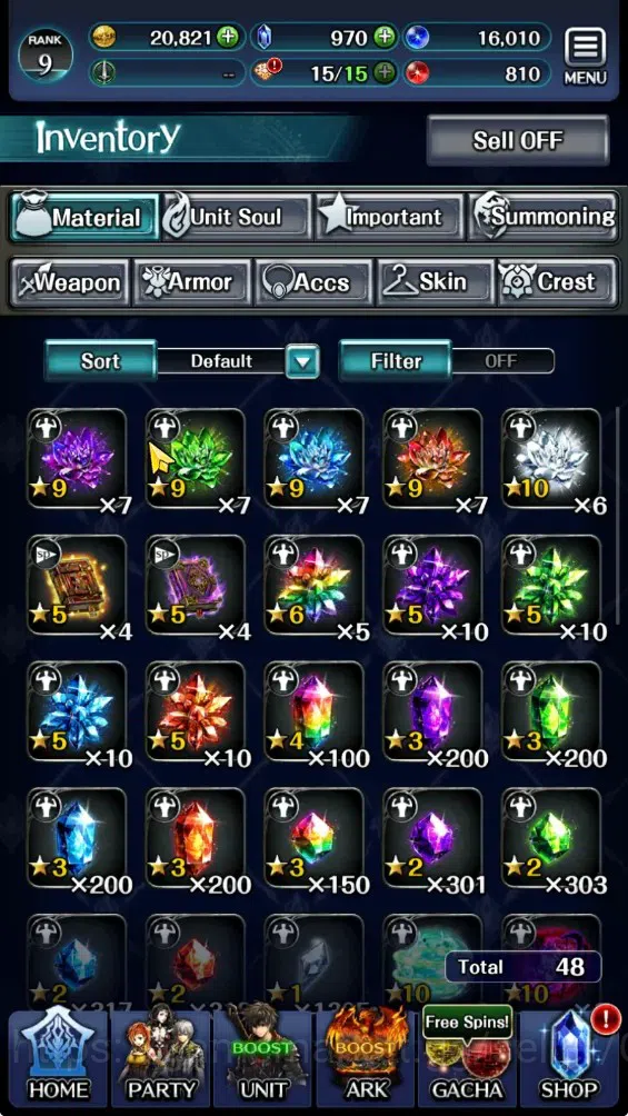 Last Cloudia Accounts GLOBAL|Rank 9|Collab Brave Frontier (Fire God Varg image 10