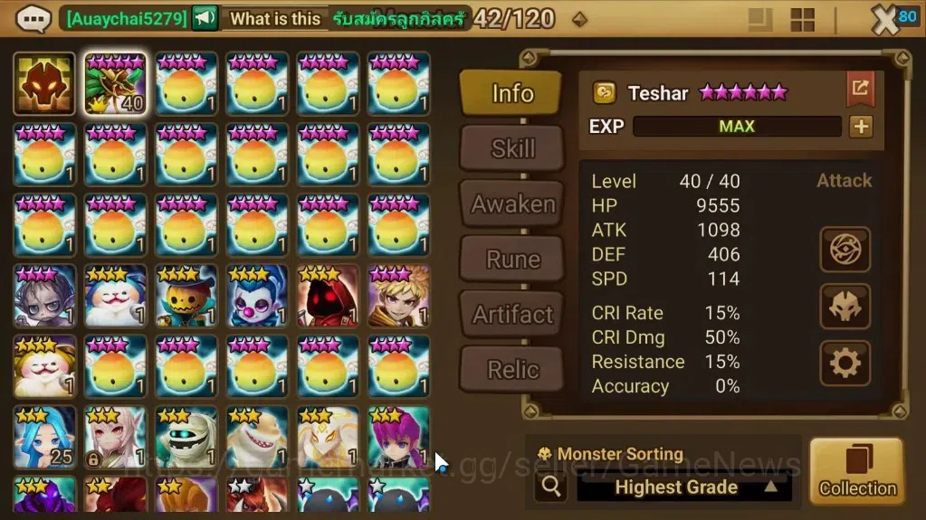 Summoners War: Sky Arena Accounts ASIA|Lv 26|Ready Gacha|99 12-YSC + 160 11-YSC + 3 image 10