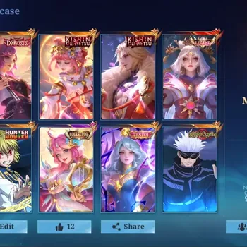 Mobile Legends: Bang Bang Accounts Collector Global|438 Skin|MEGA|LEGEND Lunox,EXO Kagura,KOF Aurora Valir,KINSHIN Lancelot