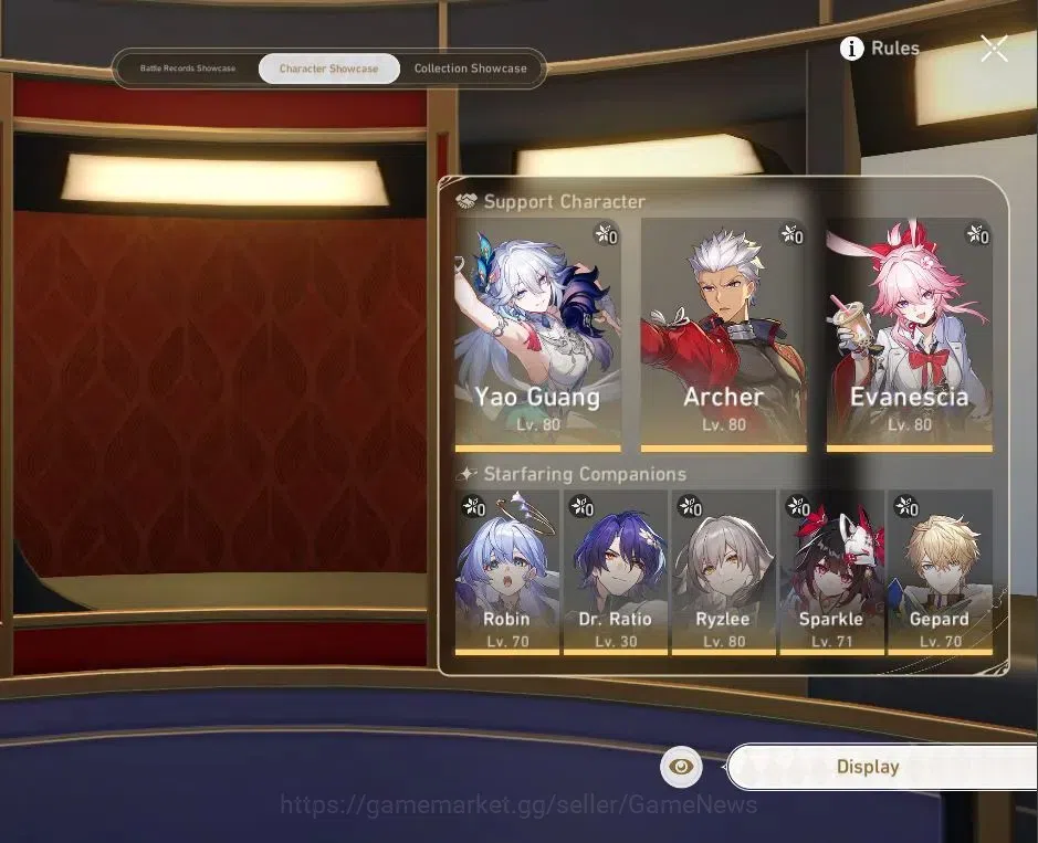 Honkai Star Rail Accounts Asia|TL 61|8 Limited|Evanescia,Yao Guang,Robin,Arc image 2