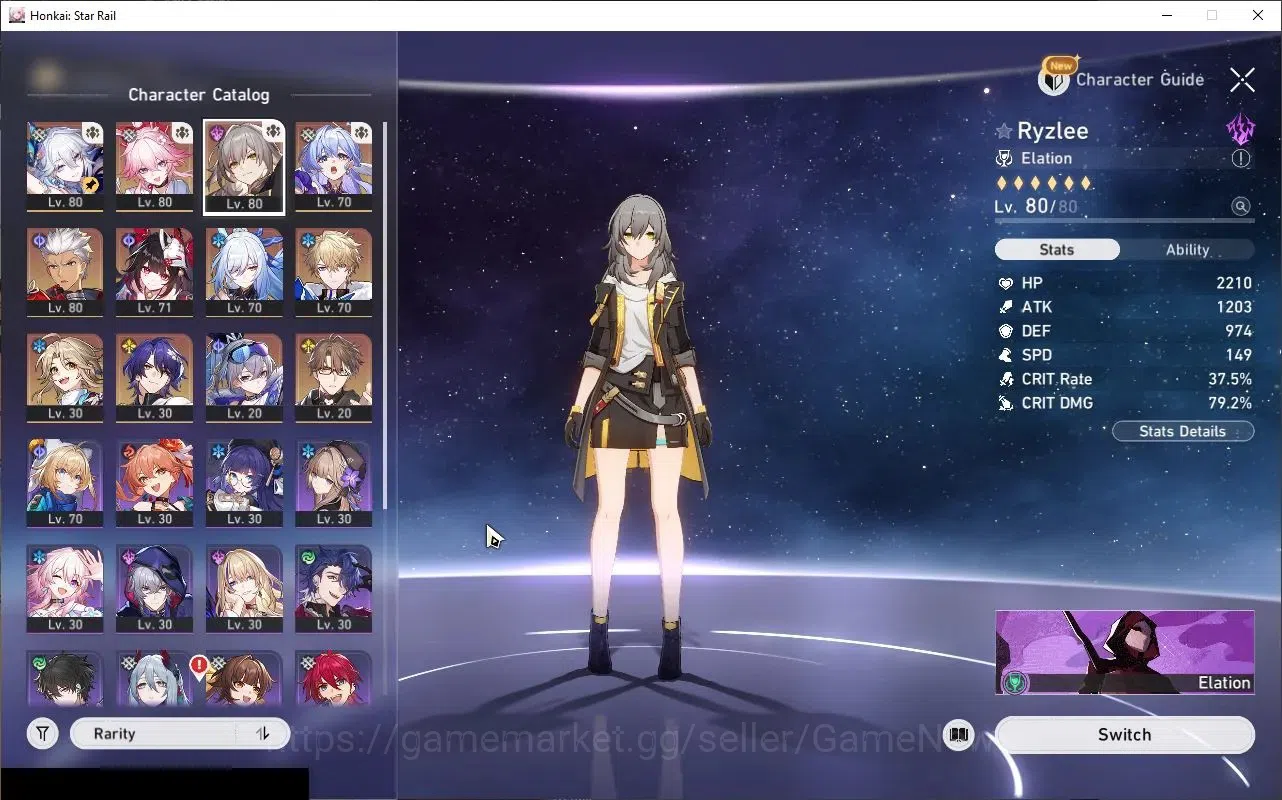 Honkai Star Rail Accounts Asia|TL 61|8 Limited|Evanescia,Yao Guang,Robin,Arc image 4