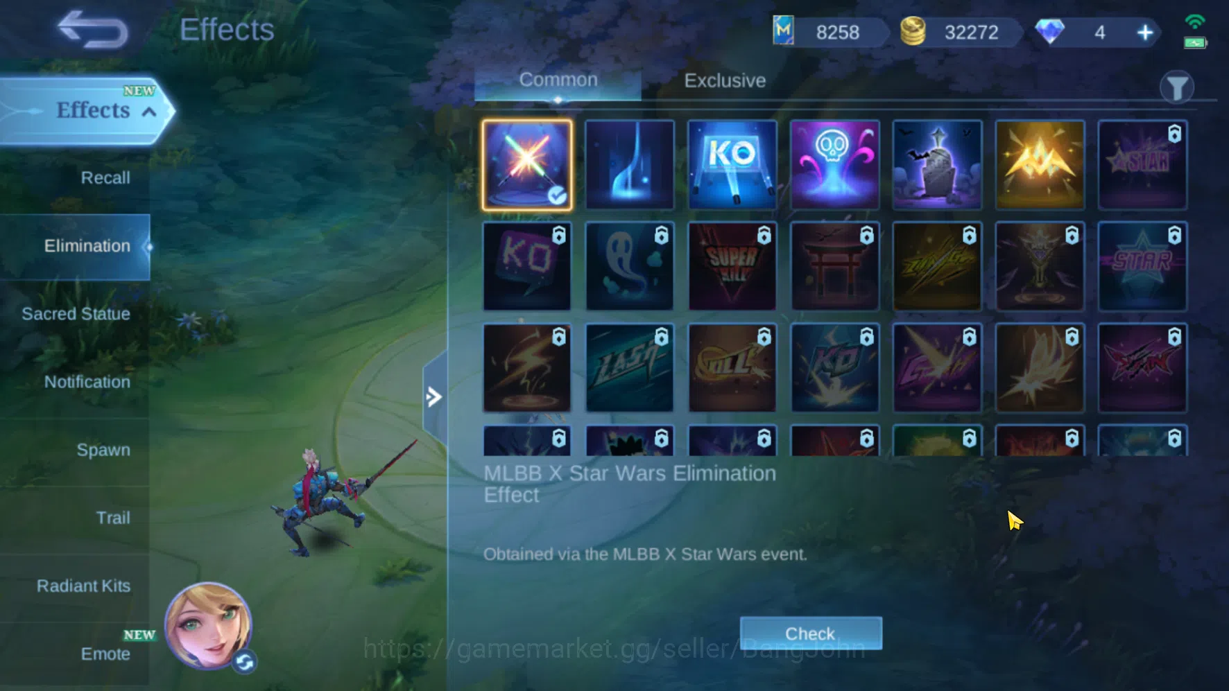Mobile Legends: Bang Bang Accounts Hero 109 | Skin 123 | Emblem All Max | KOF Karina  image 14