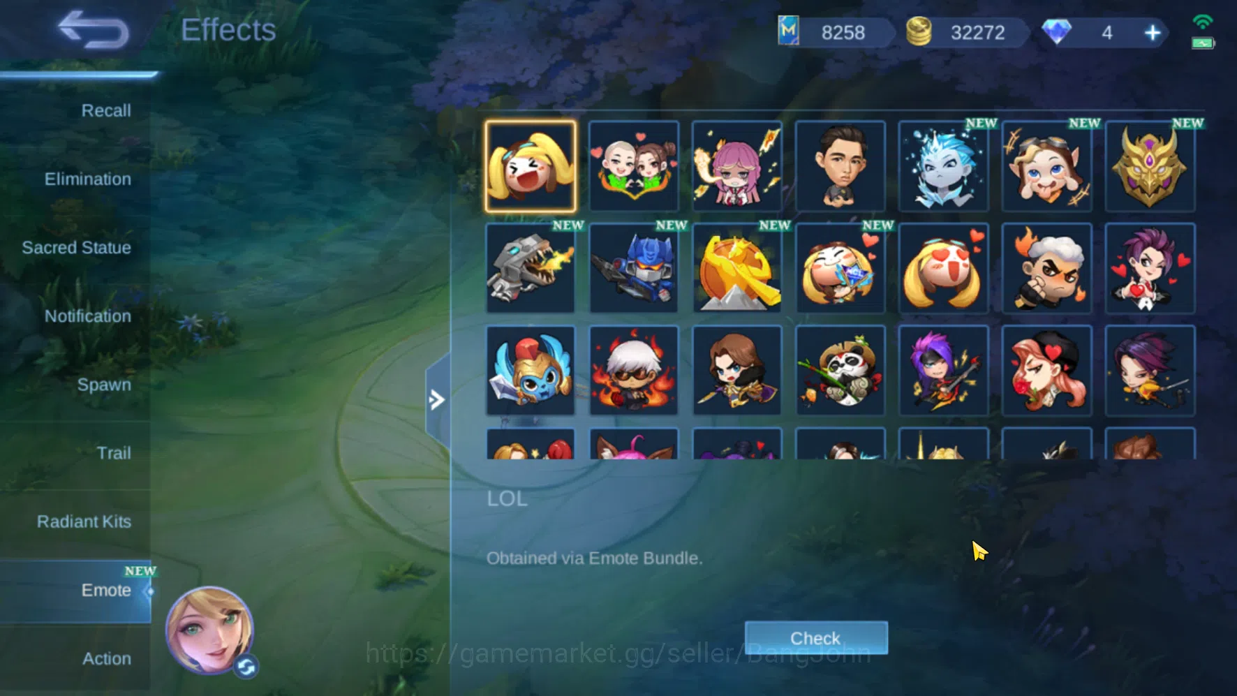 Mobile Legends: Bang Bang Accounts Hero 109 | Skin 123 | Emblem All Max | KOF Karina  image 15