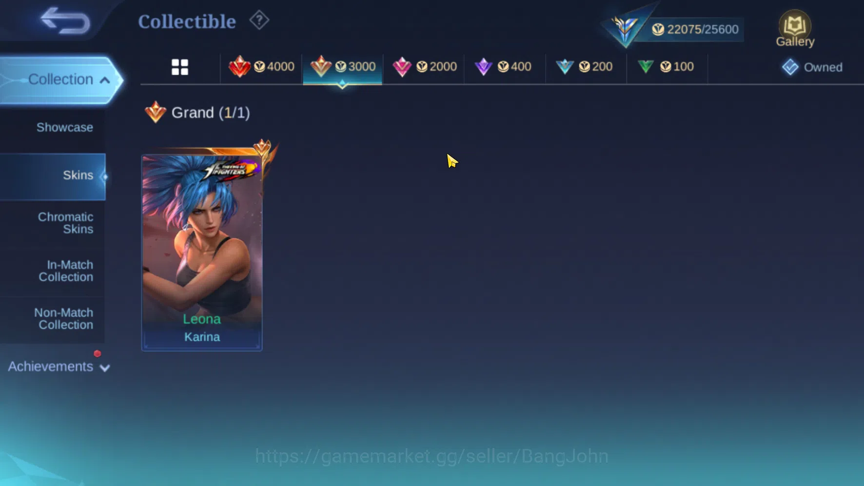 Mobile Legends: Bang Bang Accounts Hero 109 | Skin 123 | Emblem All Max | KOF Karina  image 5