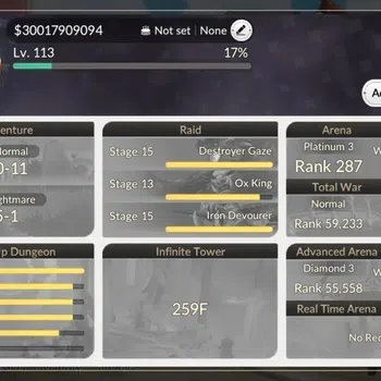 Seven Knights Re:Birth Accounts Global|FullEX7(MeliaTC1,RosieTC2,Juri,FaiTC1,Gelindus)|34