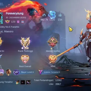 Mobile Legends: Bang Bang Accounts Collector Hero 132|Skin 277|High Immo 108|KOF Karina,Annual Hayabusa,Zodiac