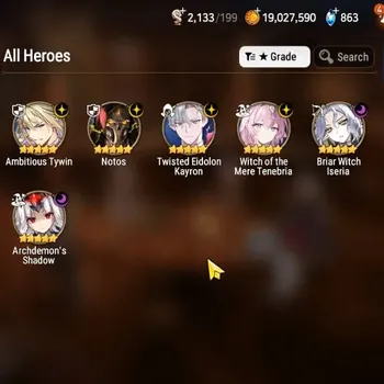 Epic Seven Accounts Starter Global Unverif|Starter|6 ML(Notos,A.Tywin,TE Kayron,WM Tenebria,BW Iseria)Etc.|PoH+Bless