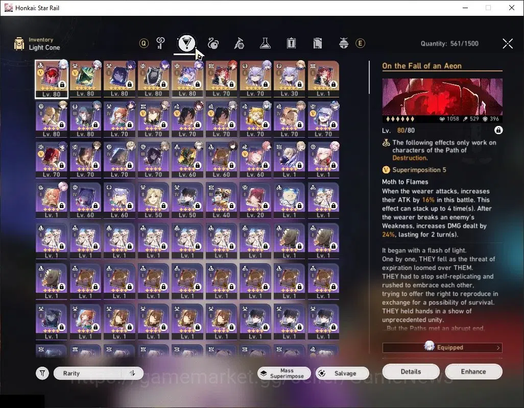 Honkai Star Rail Accounts Asia|TL 70|15 Limited|[Acheron E1,Black Swan]+Sign image 6