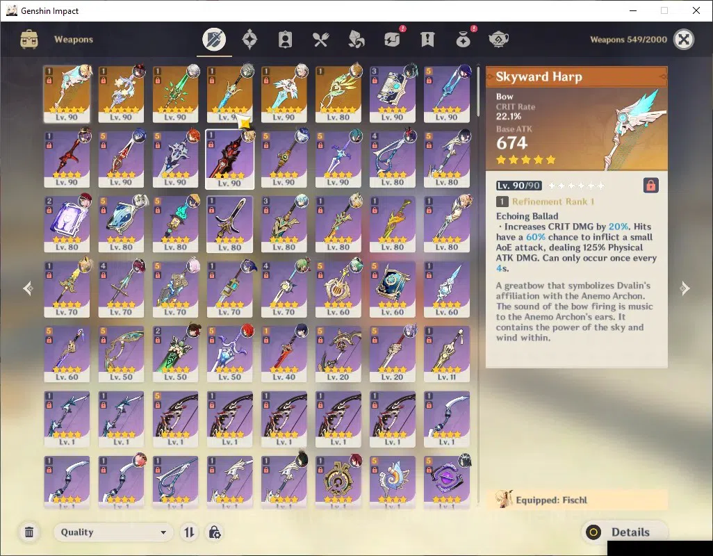 Genshin Impact Accounts ASIA|AR 59|13 Limited+6 (*5Wep)|MavuikaC1,Flins,Ar image 5