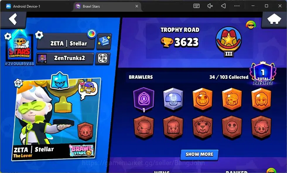 Brawl Stars Accounts Global|3623 Thropy|34 Brawler|3 Max Hypercharge(Sh image 2