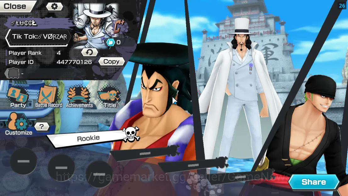 One Piece Bounty Rush Accounts Global|5 EX|Awaken Lucci,S-Snake,Onigashima Zoro,D image 2