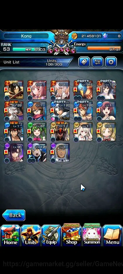Grand Summoners Accounts Global|Rank 53|Fresh Story|18 Ascend|RoyTW,EmiyaTW image 4