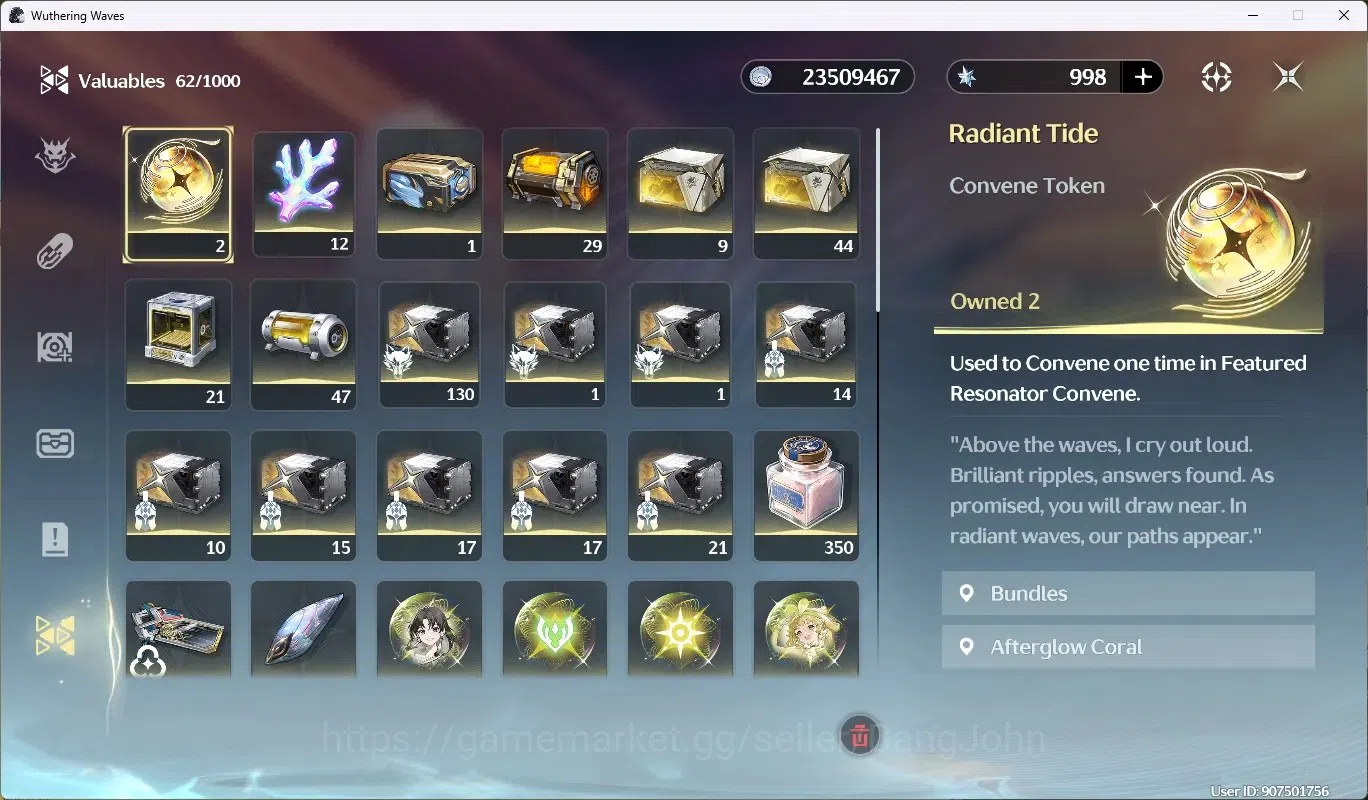 Wuthering Waves Accounts Others SEA|UL 49|Rank 5|2 Char Limited [Hiyuki RC5]+Sign, Rebecca|998 Astrite|Mc Female|TakeMail 11
