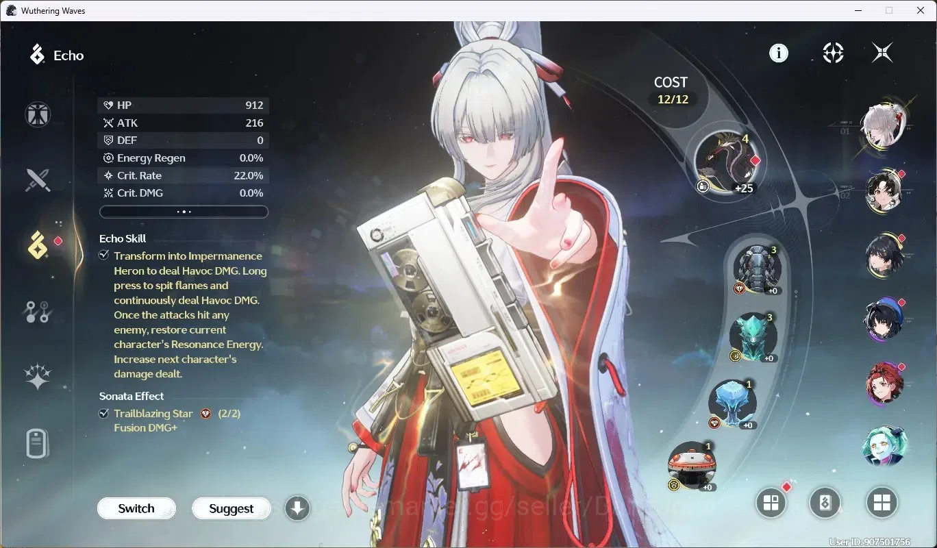 Wuthering Waves Accounts Others SEA|UL 49|Rank 5|2 Char Limited [Hiyuki RC5]+Sign, Rebecca|998 Astrite|Mc Female|TakeMail 4
