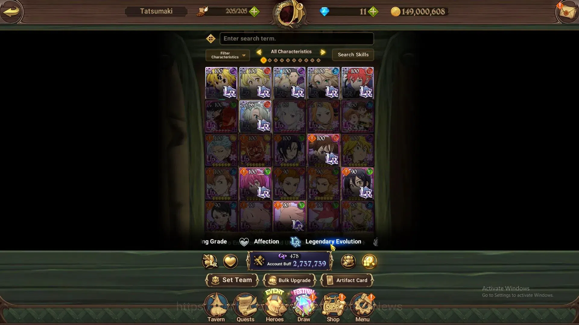 The Seven Deadly Sins: Grand Cross Accounts GLOBAL|2,7M CC|26 LS|5 LR+9 UR+Collab Re:Zero|Suba image 10