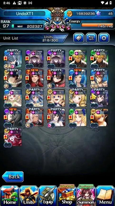 Grand Summoners Accounts Global|Rank 97|21 Ascend+4 TW|[Inumuta,Emiya,LuvRi image 4