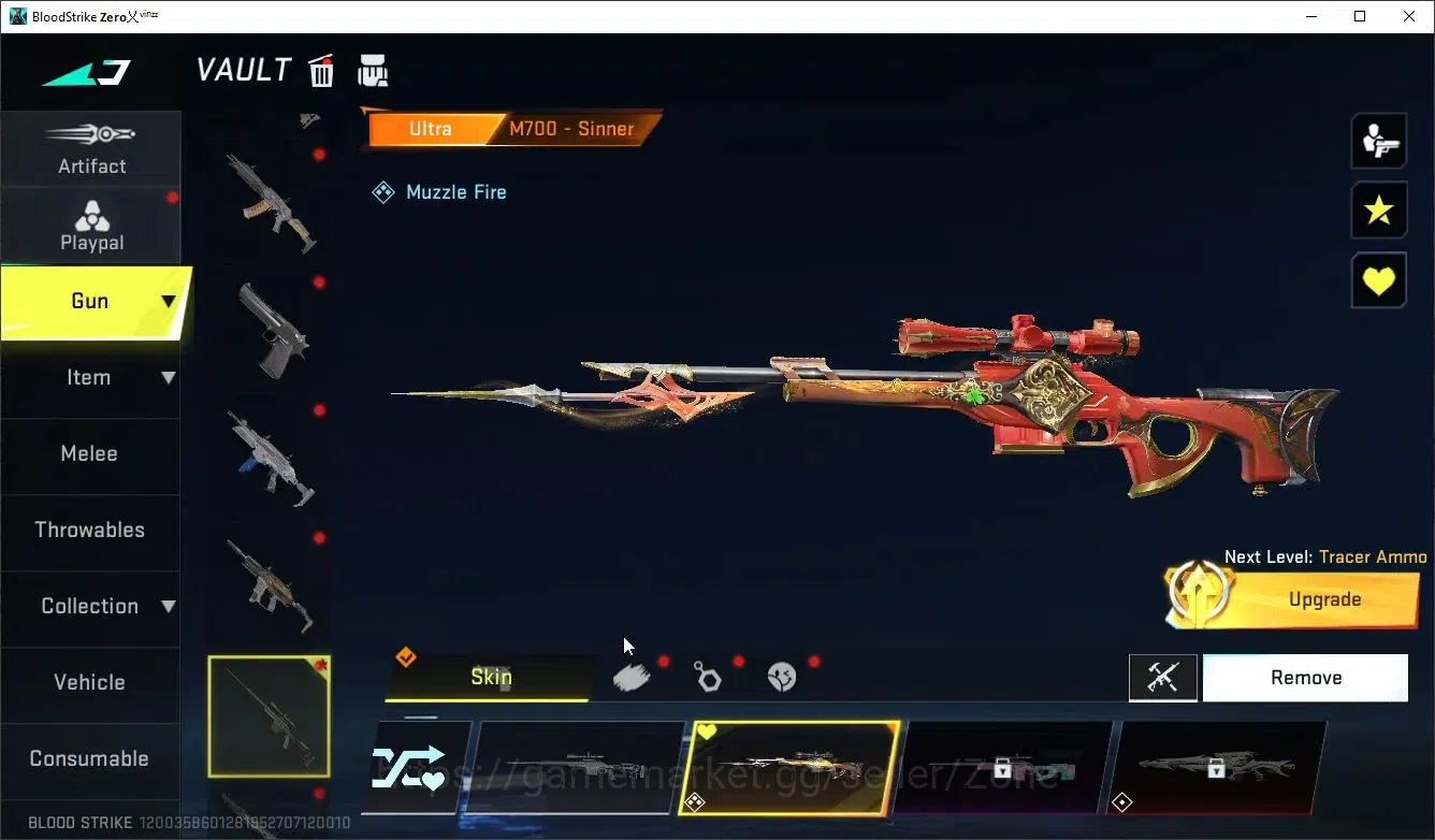 Blood Strike Accounts Collab Skin ASIA|1 BLEACH: Byakuya Kuchiki|1 ULTRA Striker: ZERO Bloodstained|2 LEGENDARY Strikers|1 19