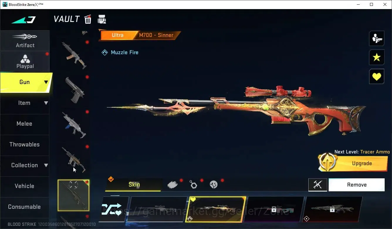 Blood Strike Accounts Collab Skin ASIA|1 BLEACH: Byakuya Kuchiki|1 ULTRA Striker: ZERO Bloodstained|2 LEGENDARY Strikers|1 20