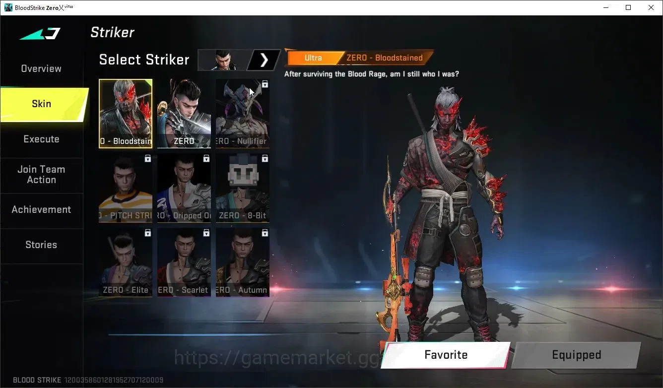 Blood Strike Accounts Collab Skin ASIA|1 BLEACH: Byakuya Kuchiki|1 ULTRA Striker: ZERO Bloodstained|2 LEGENDARY Strikers|1 7