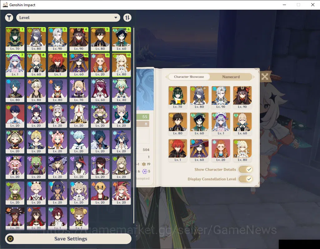 Genshin Impact Accounts ASIA|AR 55|6 Limit+3(*5Wep)|(lauma,Nefer)+Sign,Zho image 1