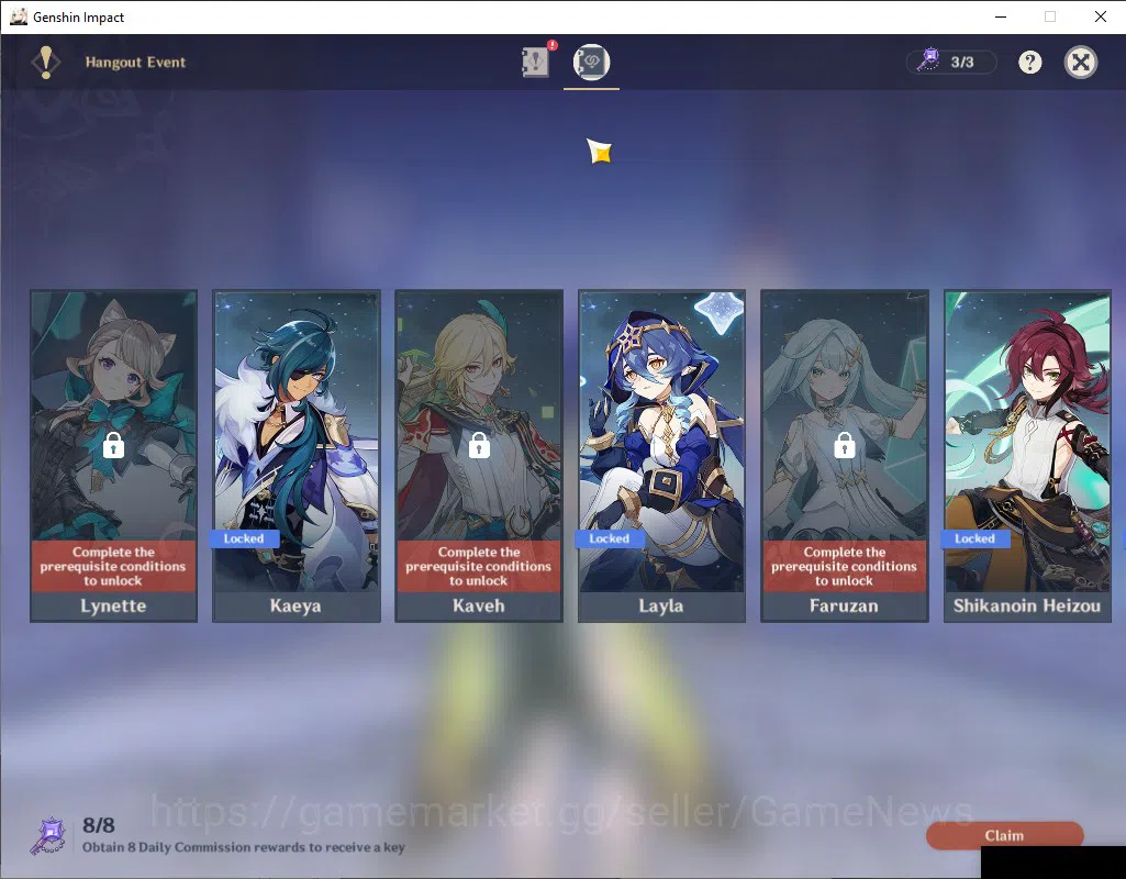 Genshin Impact Accounts ASIA|AR 55|6 Limit+3(*5Wep)|(lauma,Nefer)+Sign,Zho image 15