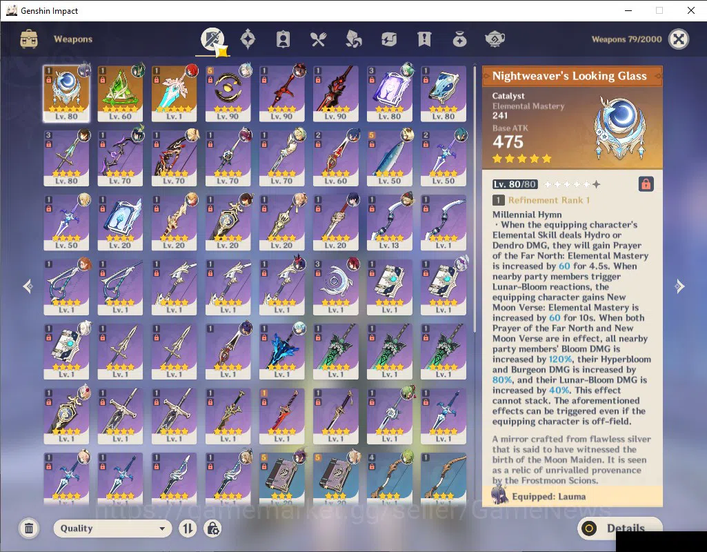 Genshin Impact Accounts ASIA|AR 55|6 Limit+3(*5Wep)|(lauma,Nefer)+Sign,Zho image 6