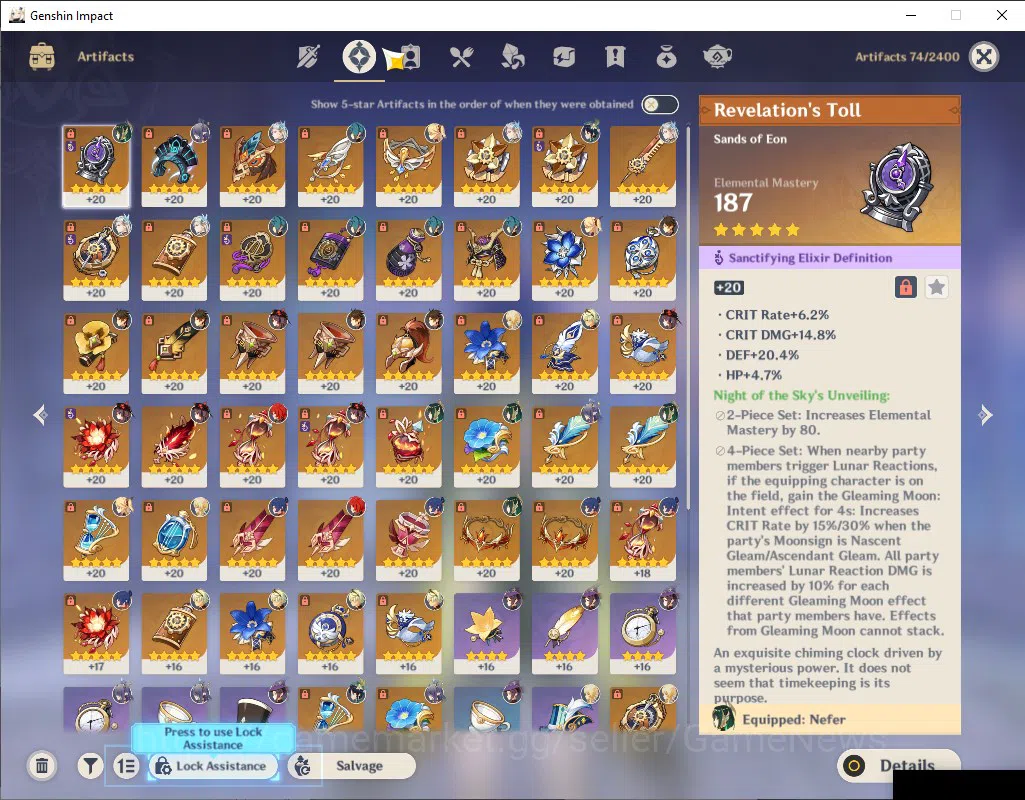 Genshin Impact Accounts ASIA|AR 55|6 Limit+3(*5Wep)|(lauma,Nefer)+Sign,Zho image 7