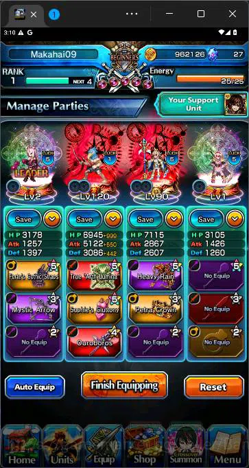 Grand Summoners Accounts GLOBAL|7 Ascend|Sunraku,Val Cestina,SS Liz,Val Mir image 3