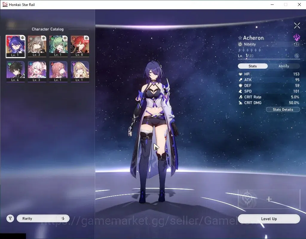 Honkai Star Rail Accounts EU |TL 3|1,6K SJ|2 Limited| [Acheron,Huohuo] |20 S image 4