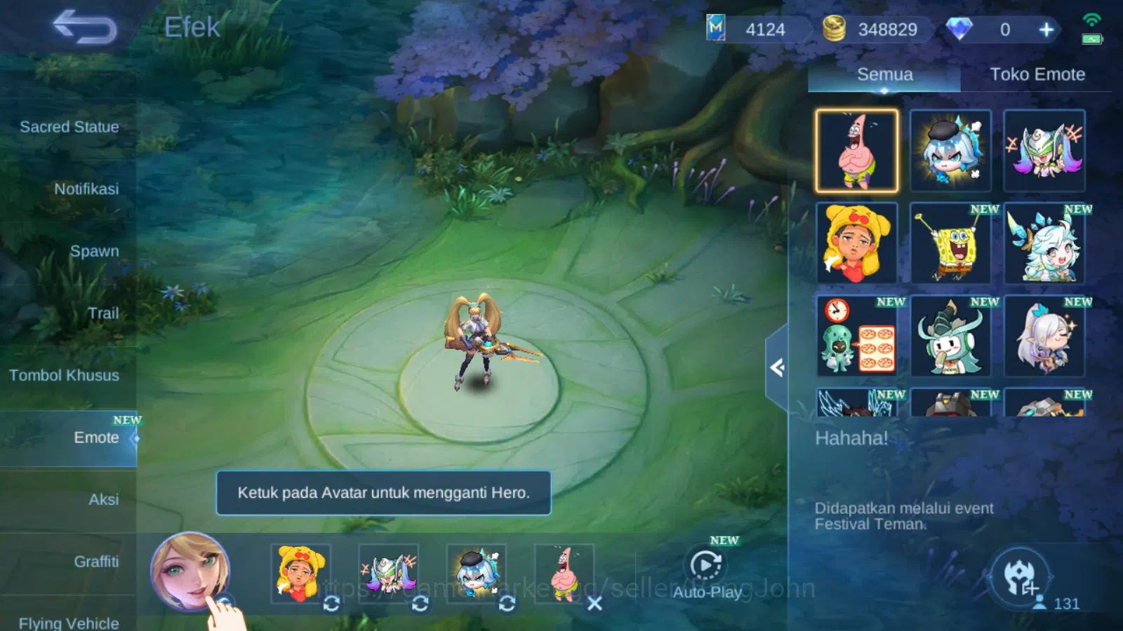 Mobile Legends: Bang Bang Accounts Others Hero 131 | skin 283 | kof karina | star annual kagura | cc natalia epic nana | 9th 6