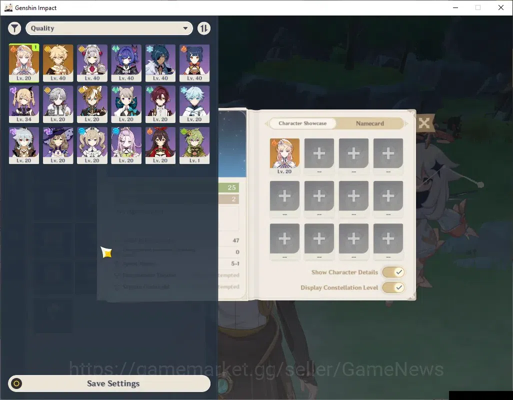 Genshin Impact Accounts ASIA | Starter Account | AR 25 | BD Unset | 1 Limi image 2