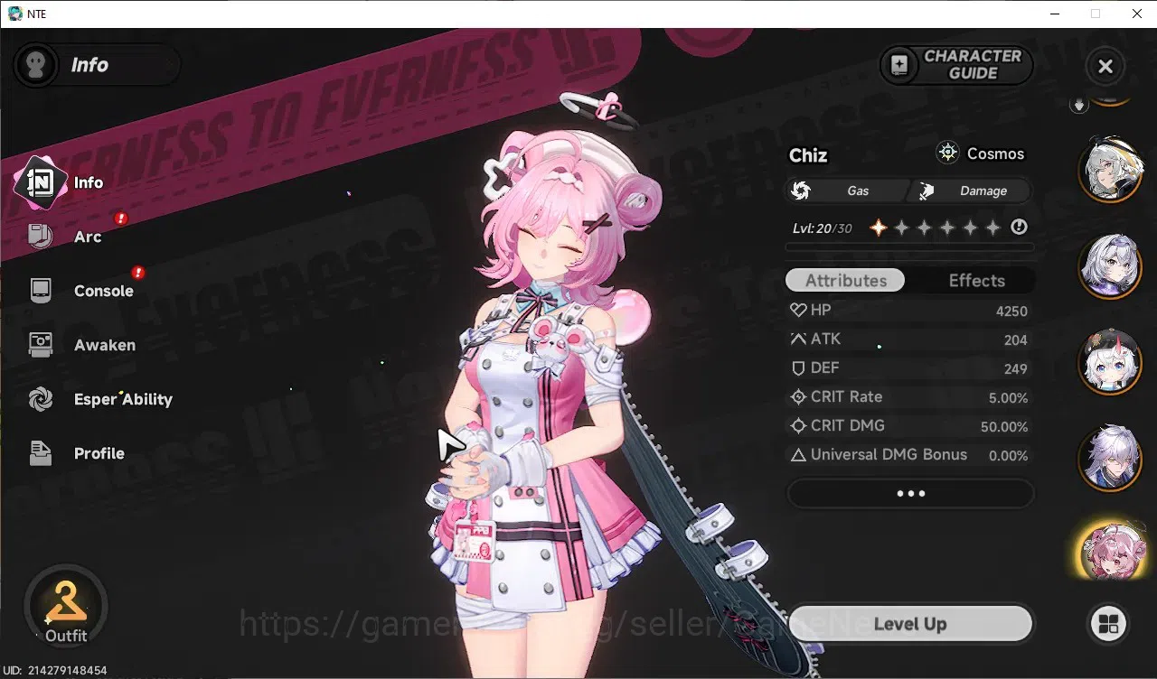 Neverness to Everness Accounts GLOBAL SEA|HL 47|TL 30|8 SSR 3 Limited Lacrimosa+S image 11