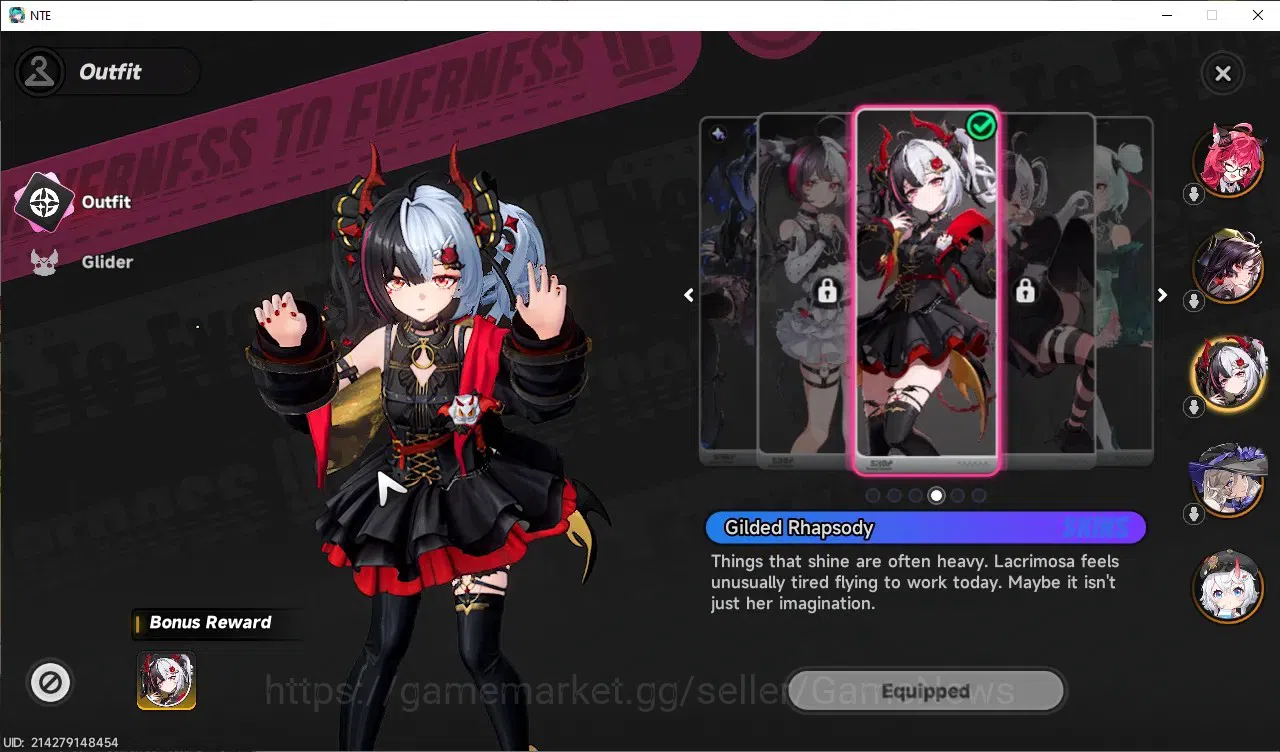 Neverness to Everness Accounts GLOBAL SEA|HL 47|TL 30|8 SSR 3 Limited Lacrimosa+S image 3