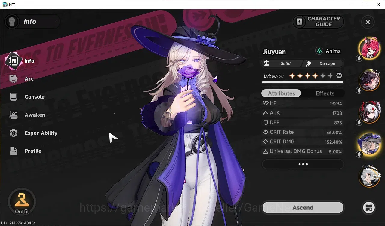 Neverness to Everness Accounts GLOBAL SEA|HL 47|TL 30|8 SSR 3 Limited Lacrimosa+S image 6