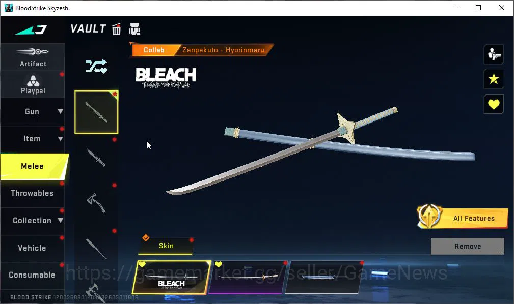 Blood Strike Accounts ASIA|3 COLLAB BLEACH SPIKE-Toshiro,Ethan-Byakuya,U image 6