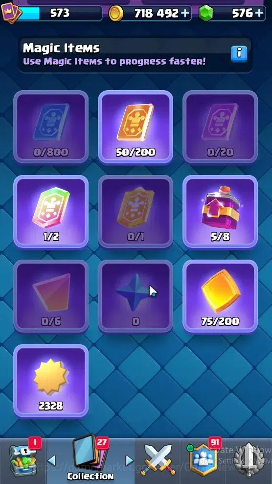 Clash Royale Accounts Lv 573|KTL 10|Trophy 5008|Card 93|Limited Skin|1 H image 13
