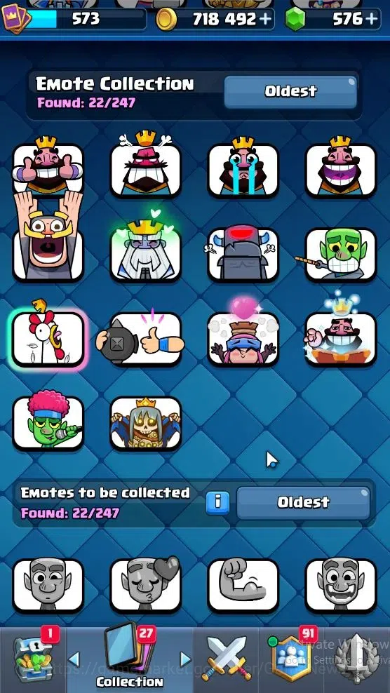 Clash Royale Accounts Lv 573|KTL 10|Trophy 5008|Card 93|Limited Skin|1 H image 15