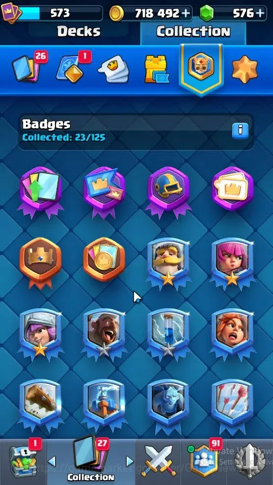 Clash Royale Accounts Lv 573|KTL 10|Trophy 5008|Card 93|Limited Skin|1 H image 18