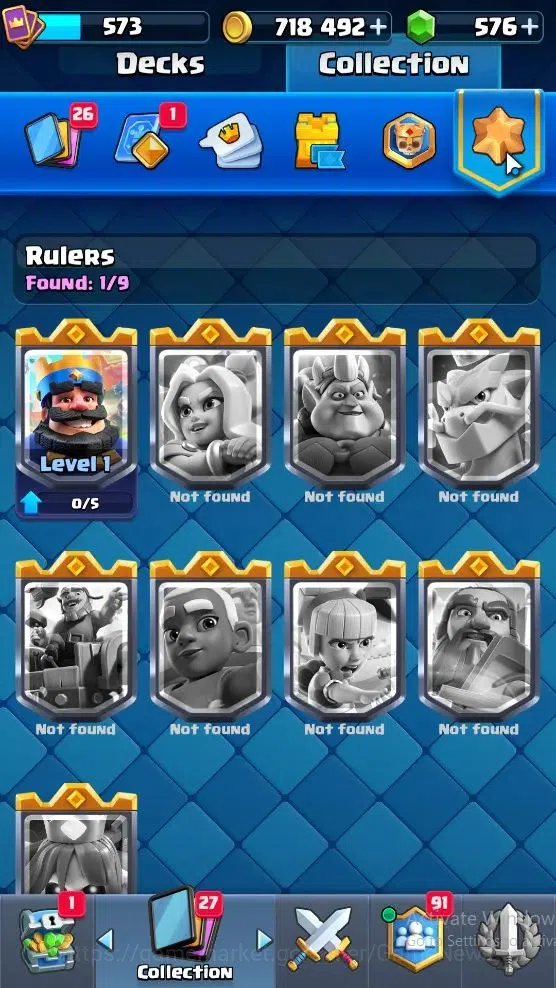 Clash Royale Accounts Lv 573|KTL 10|Trophy 5008|Card 93|Limited Skin|1 H image 19