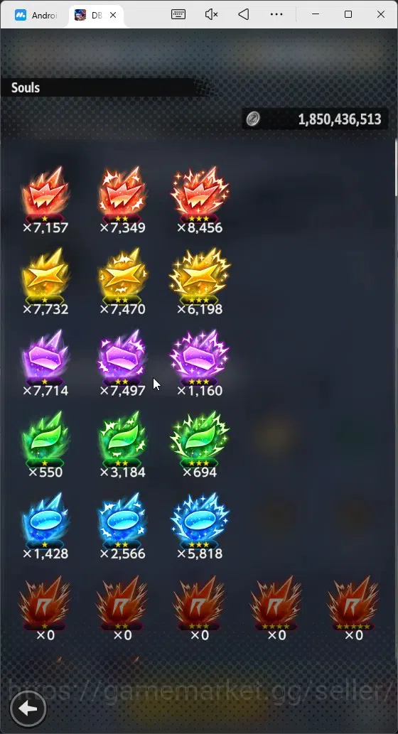 Dragon Ball Legends Accounts High-End Android | Lvl 170|202 Total Power|2.1K CC|5 LR|5 UL|LR Trunks&Gohan,SSG Shallet Etc|UL 10