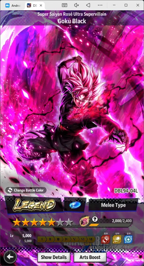 Dragon Ball Legends Accounts High-End Android | Lvl 170|202 Total Power|2.1K CC|5 LR|5 UL|LR Trunks&Gohan,SSG Shallet Etc|UL 15