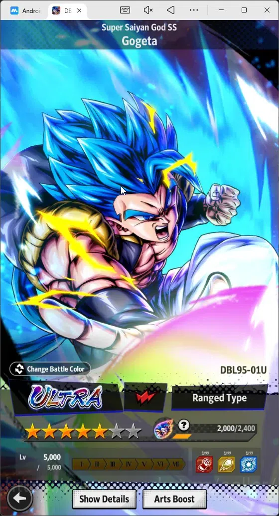 Dragon Ball Legends Accounts High-End Android | Lvl 170|202 Total Power|2.1K CC|5 LR|5 UL|LR Trunks&Gohan,SSG Shallet Etc|UL 20