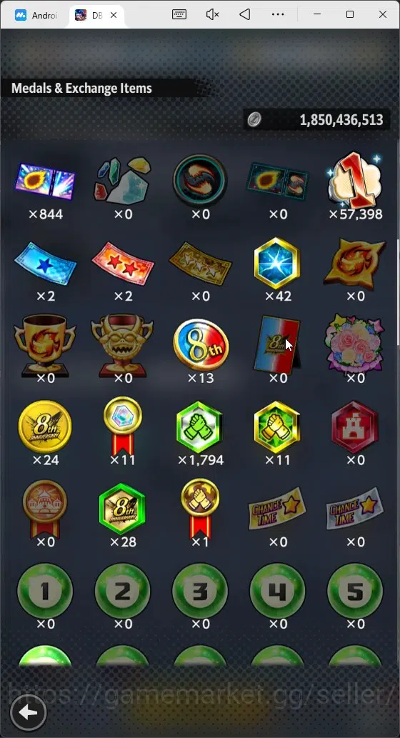 Dragon Ball Legends Accounts High-End Android | Lvl 170|202 Total Power|2.1K CC|5 LR|5 UL|LR Trunks&Gohan,SSG Shallet Etc|UL 4