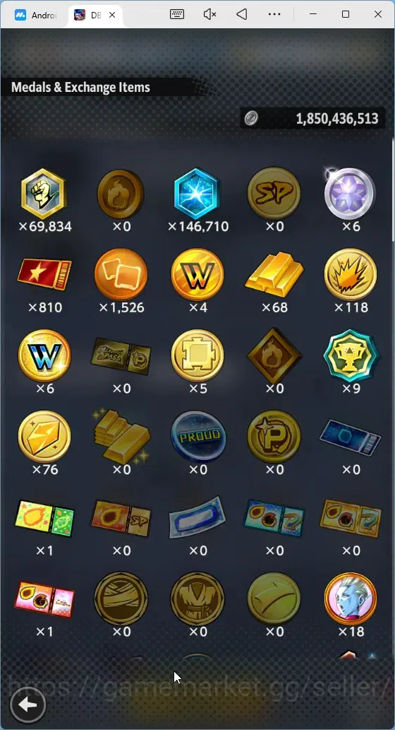 Dragon Ball Legends Accounts High-End Android | Lvl 170|202 Total Power|2.1K CC|5 LR|5 UL|LR Trunks&Gohan,SSG Shallet Etc|UL 5