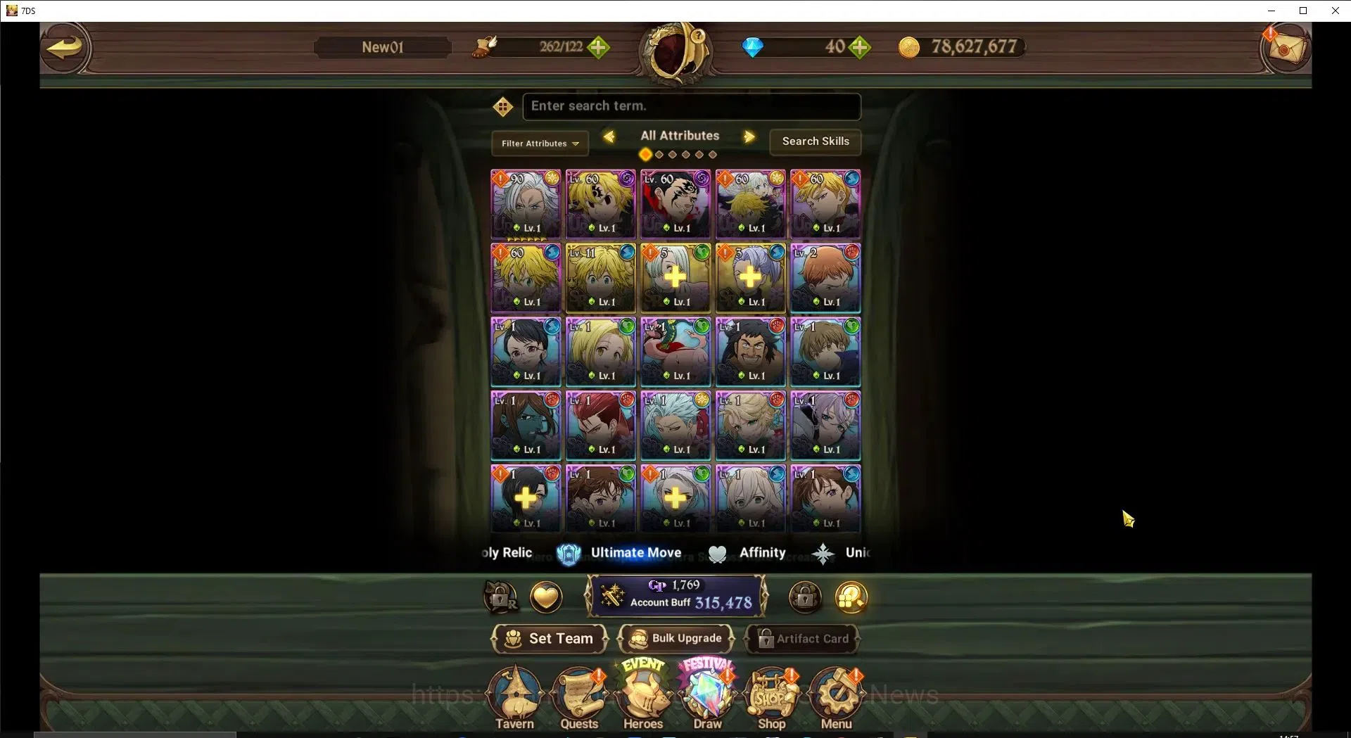The Seven Deadly Sins: Grand Cross Accounts GLOBAL|315K CC|40 DM|Chapter 1|5 UR|Nemesis Meliod image 4