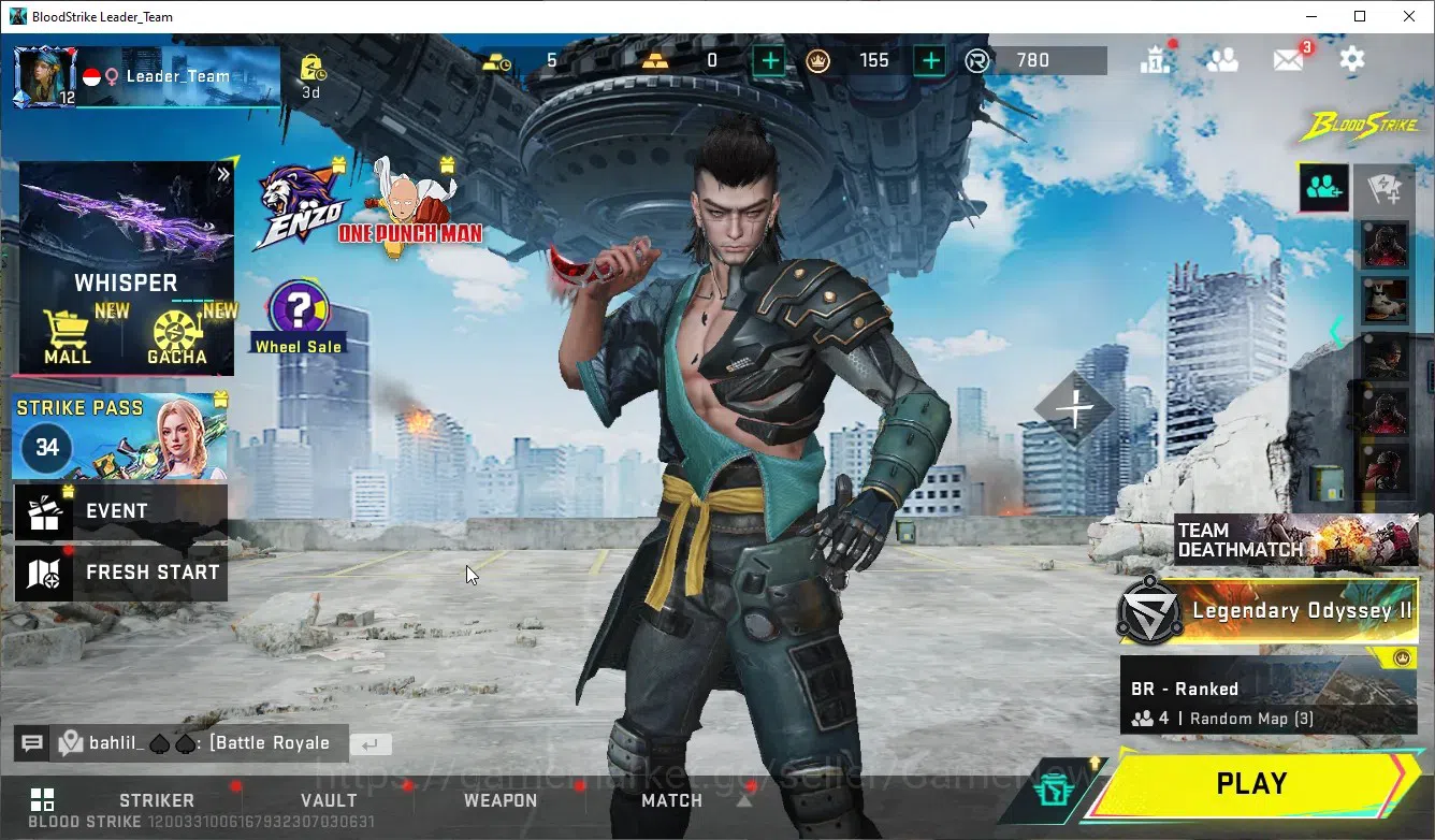 Blood Strike Accounts ASIA|Melee Talon Knife-Scythe|Collab EVA MCX EVA-0 image 1