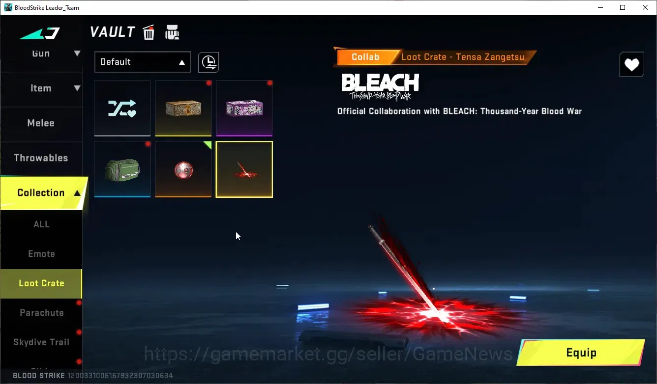 Blood Strike Accounts ASIA|Melee Talon Knife-Scythe|Collab EVA MCX EVA-0 image 16