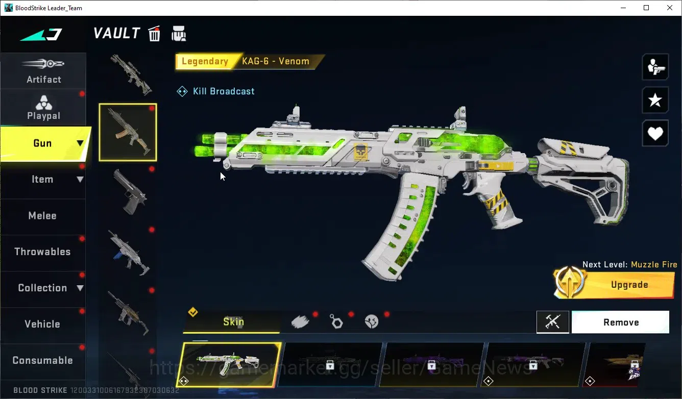 Blood Strike Accounts ASIA|Melee Talon Knife-Scythe|Collab EVA MCX EVA-0 image 8