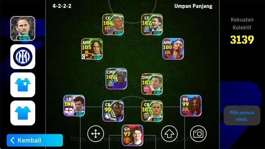 eFootball Accounts Legends & Iconic Players Mobile|PW 3139|Samuel Eto'o Epic,Fabio Cannavaro Epic,Mark Van Bommel 1